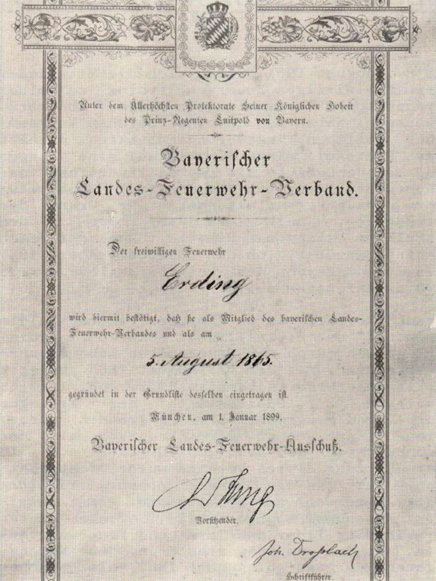 Gründung der Freiwilligen Feuerwehr